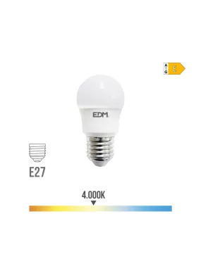 Ampoule Sphérique Led E27 8,5w 940lm 4000k Lumière Du Jour Ø4,5x8,6cm Edm - - 98726Générique